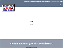 Tablet Screenshot of muddycreekanimalhospital.com